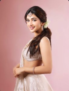Actress Sreeleela looking gorgeous in her latest Tamil movie launch photoshoot.