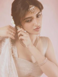 Actress Sreeleela looking gorgeous in her latest Tamil movie launch photoshoot.