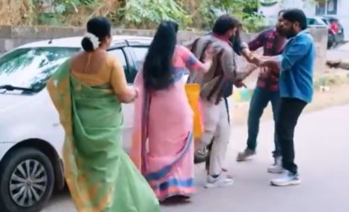 Ketti Melam Serial Meenakshi and Sundar mystery kidnap scene