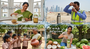 #SummerWellness #Hydration2.0 #Neeragaram #Kammangool #HeatStrokeTips #TamilHealthNews