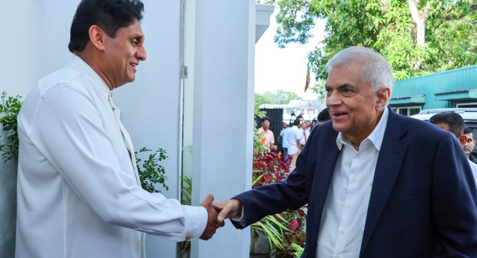ஜனநாயகத்துக்காக ரணில், சஜித் சங்கமம்: எதிரணி தலைவர்களும் ஒன்றிணைவு