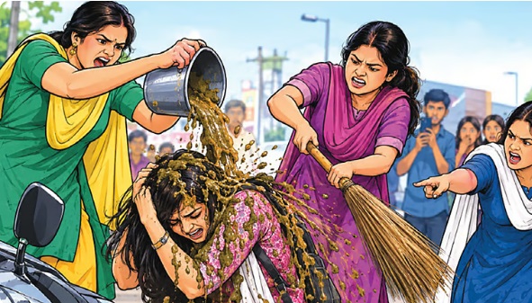 தமிழ்நாடு மாநிலம், காரைக்குடியில் இன்ஸ்டாகிராம் மூலம் ஏற்பட்டதாகக் கூறப்படும் குடும்பப் பிரச்சினை, இளம்பெண் ஒருவர் மீது சாணி ஊற்றி, துடைப்பத்தால் தாக்கியதாகக் கூறப்படும் சம்பவத்தில் முடிவடைந்துள்ளது.